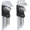 KS TOOLS 22-Piece Hexagon and TORX L-Key Set with Ball End and Holder