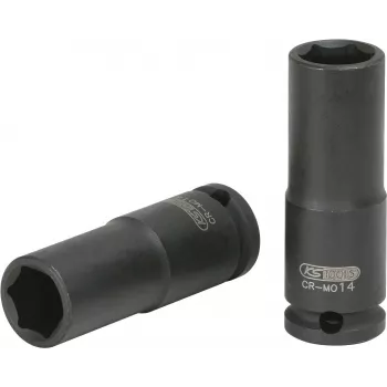 KS TOOLS 3/8 inch Hexagonal Impact Socket, Long, 17mm (515.1617)