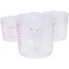 KS TOOLS 3-Piece Measuring Cup Set, 250/500/1000 ml, Transparent PP with Blue Scale, Food Safe, Dishwasher Safe, Nestable 150.9205