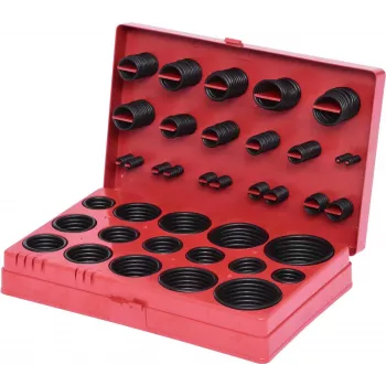 KS TOOLS 419-Piece O-Ring Assortment Kit, NBR 70 Shore A, Inner Ø 3-50 mm, 32 Sizes, DIN 3771, in Plastic Case 970.0130