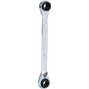 KS TOOLS 503.4541 GEARplus Reversible Ratchet Ring Spanner Set, 4-in-1, 8x9x10x11 mm, Chrome Vanadium