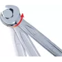KS TOOLS DUO GEARplus Combination Ratchet Spanner, 30 mm, 12-Point, Chrome Vanadium, Matt Satin Chrome Plated, DIN 3113, 72 Teeth, 5° Return Angle, 15° Offset 503.5228