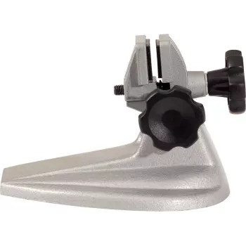 KS TOOLS Micrometer Stand for External Micrometers up to 100 mm, Cast Iron Base, Chrome-plated Clamping Jaws, Anti-slip Feet 300.0680