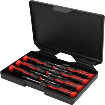 KS TOOLS Precision Screwdriver Set PH and Slotted, 7-piece (500.7165)