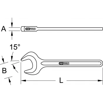 KS TOOLS Single Open-End Impact Spanner, 40 mm (517.0540)