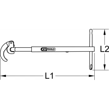 KS TOOLS Telescopic Basin Wrench, Ø 32-63mm (126.2000)