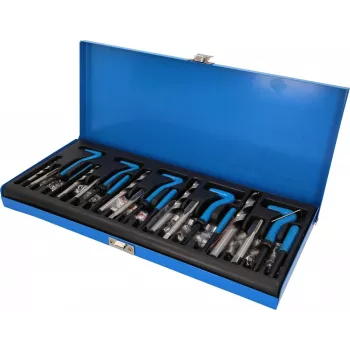 KS TOOLS Thread Repair Kit, 131-Piece, Metric Helical Inserts M5-M12, Stainless Steel, in Case BT541150