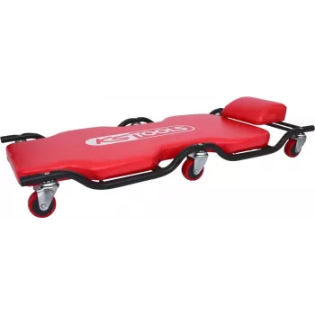 KS TOOLS Workshop Creeper, 1160x540mm, 150kg Load Capacity, 6 Swivel Castors, Integrated Tool Trays, Oil & Grease Resistant (500.8003)
