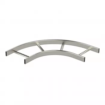 KS90-600 R=300 HDG Corner Piece - Hot-Dip Galvanized Steel Cable Tray Corner, 90° Bend, 300 mm Radius, 600 mm Width