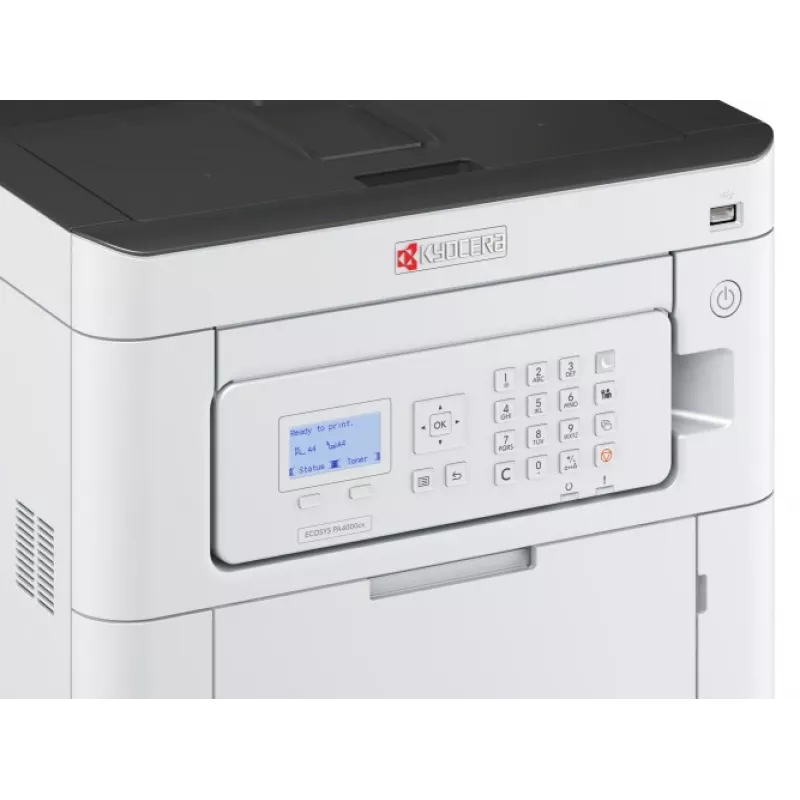 Kyocera ECOSYS PA4000cx Colour Laser Printer - 40ppm, A4, Automatic Duplex, Ethernet & USB