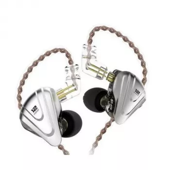 KZ ZSX NO MIC In-Ear Monitor Earphones - 6 Drivers Hybrid, 10mm Dynamic + 5 BA, Detachable Cable, 3.5mm L-Plug, Over-Ear, Zinc Alloy & Resin