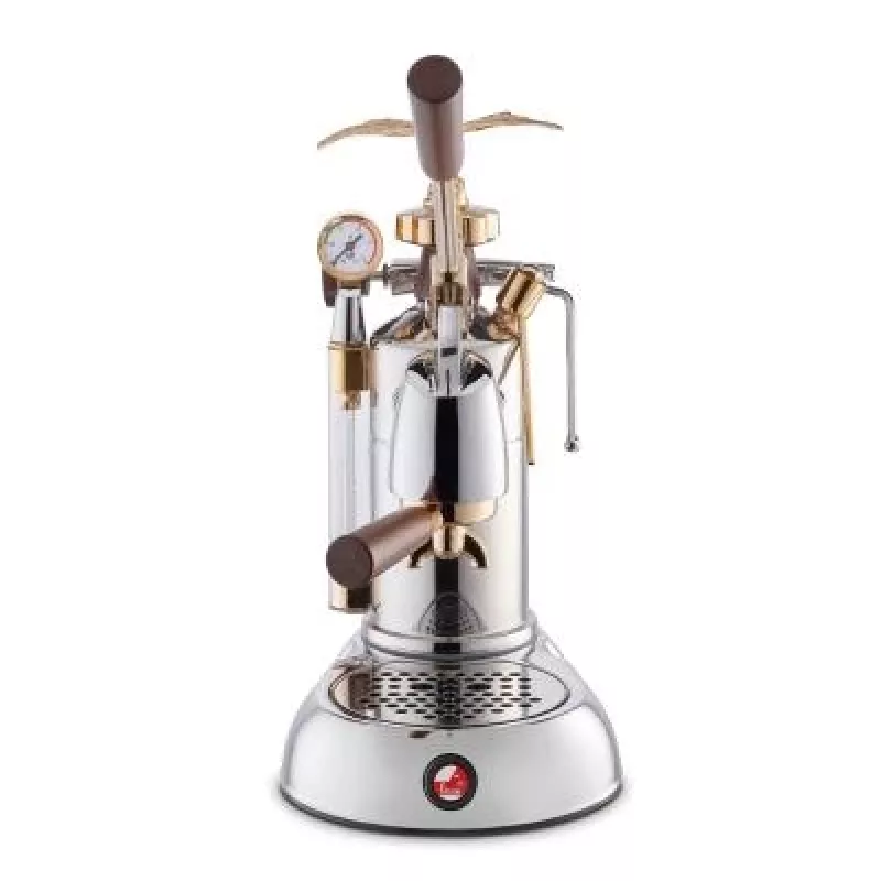 La Pavoni LPLEXP01EU Manual Lever Espresso Machine Expo 2015 Gold-Chrome, 1.6 L, 950 W