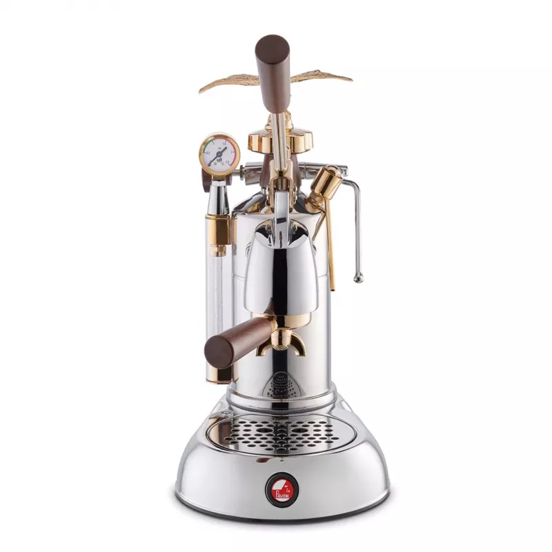 La Pavoni LPLEXP01EU Manual Lever Espresso Machine Expo 2015 Gold-Chrome, 1.6 L, 950 W