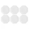 LA PORCELLANA BIANCA Set of 6 Villadeifiori Salad Plates - White, 23 cm