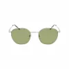Lacoste L251S-40 Unisex Rectangular Sunglasses Dark Blue Frame Grey Lens 52mm