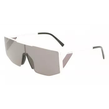 LACOSTE L253S-6219101 Unisex Rectangular Sunglasses 62/19/150 mm Black/Grey