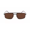 Lacoste L255S-5619201 Men's Rectangular Sunglasses - Havana/Tortoise Frame, Green Lens, 56/19/145 mm