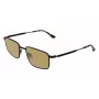 LACOSTE L277S-5519002 Men's Rectangular Sunglasses - Black Acetate Frame, Grey Polycarbonate Lenses, UV400 Protection