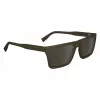 Lacoste L6009S-275 Men's Rectangular Sunglasses - Havana Acetate Frame, Brown Polycarbonate Lenses, UV400 Protection