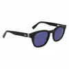 Lacoste L6015SN-1 Unisex Sunglasses Black Frame Grey Lens 49mm