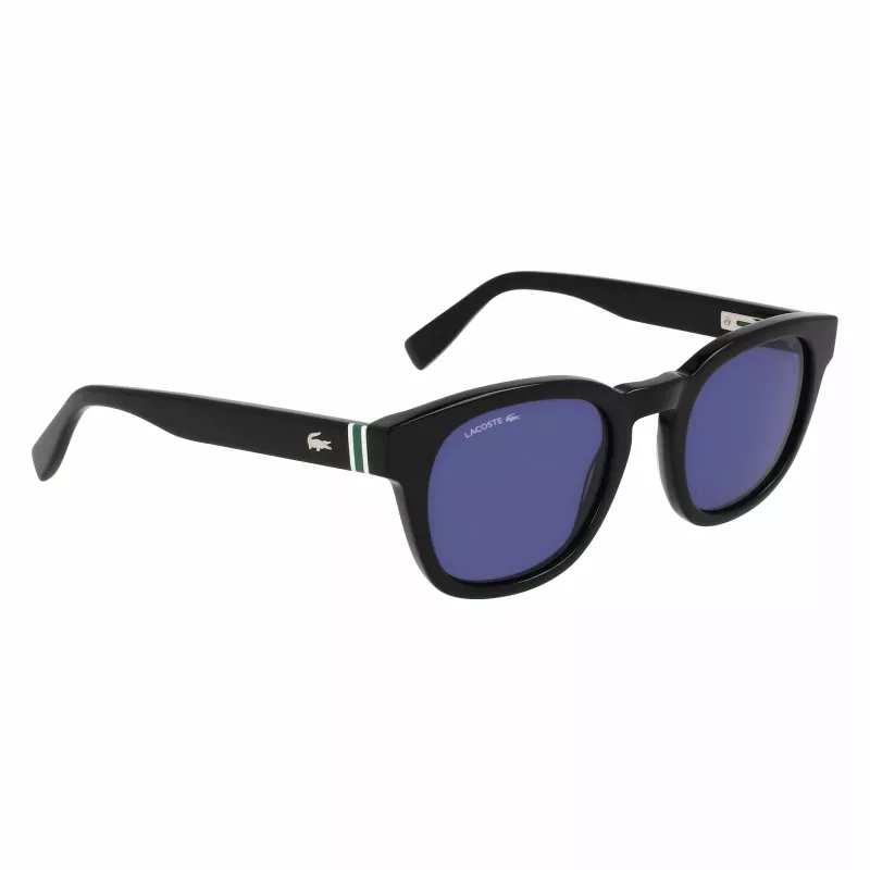 Lacoste L6015SN-1 Unisex Sunglasses Black Frame Grey Lens 49mm