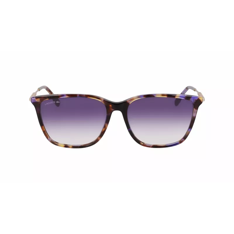 Lacoste L6016S-219 Women's Sunglasses Havana Brown Square Acetate