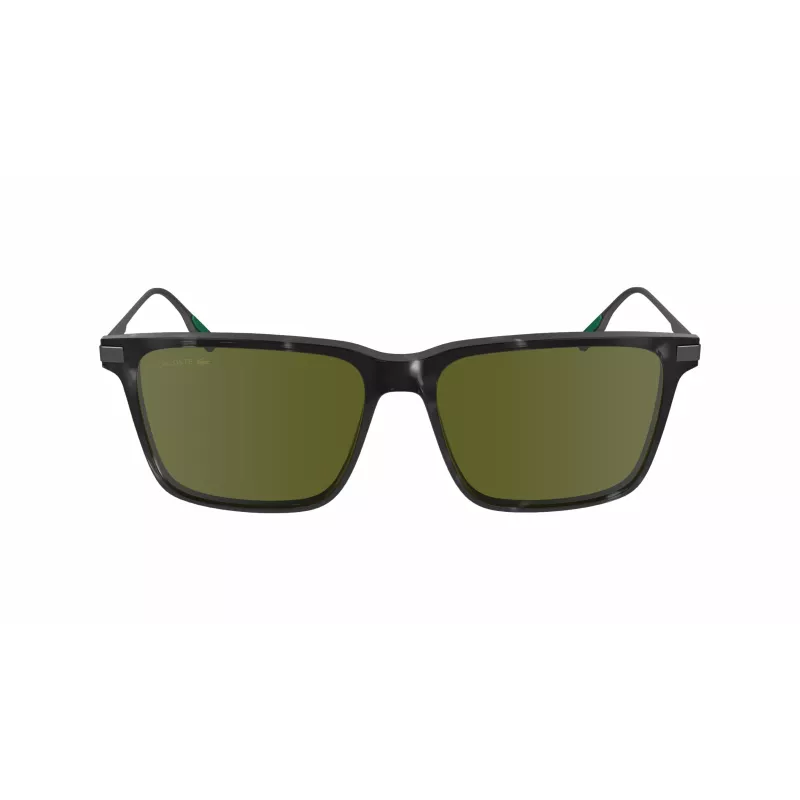 Lacoste L6017S5517240 Rectangular Havana Sunglasses for Men - Brown Lenses 55/17/145 mm