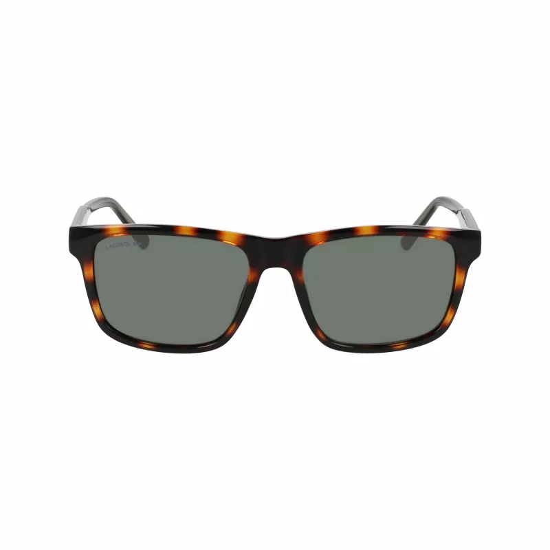 Lacoste L6025S-214 Men's Rectangular Sunglasses - Havana/Grey - 56/17/145 mm