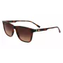 Lacoste L6041S-214 Men's Rectangular Sunglasses Havana Acetate Frame Brown Polycarbonate Lens 54mm
