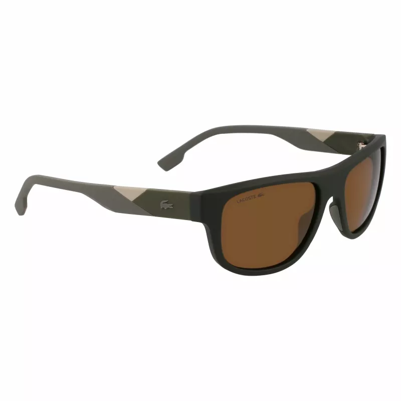 Lacoste L6042S-275 Men's Rectangular Acetate Sunglasses Havana Brown 55/17/145 mm