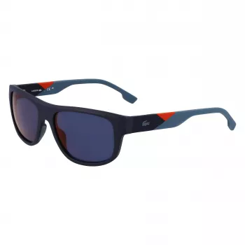Lacoste L6042S-424 Men's Rectangular Sunglasses Blue 55/17/145 mm