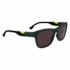 Lacoste L6043S-301 Men's Rectangular Sunglasses - Green Frame, Grey Lens, 56/18/145 mm
