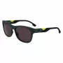 Lacoste L6043S-301 Men's Rectangular Sunglasses - Green Frame, Grey Lens, 56/18/145 mm