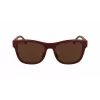 LACOSTE L6043S-601 Men's Rectangular Sunglasses - Black Frame Grey Lens 56/18/145 mm