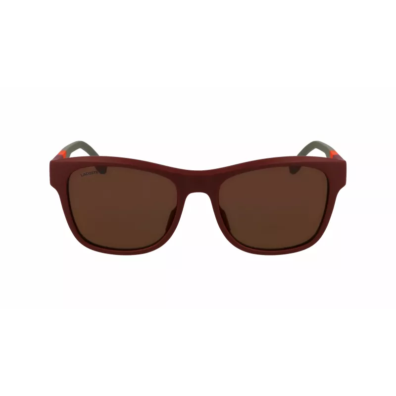 LACOSTE L6043S-601 Men's Rectangular Sunglasses - Black Frame Grey Lens 56/18/145 mm