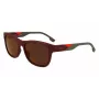 LACOSTE L6043S-601 Men's Rectangular Sunglasses - Black Frame Grey Lens 56/18/145 mm