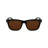 Lacoste L6045S-1 Men's Sunglasses, Black Acetate Frame, Grey Polycarbonate Lenses, 54/19/145 mm