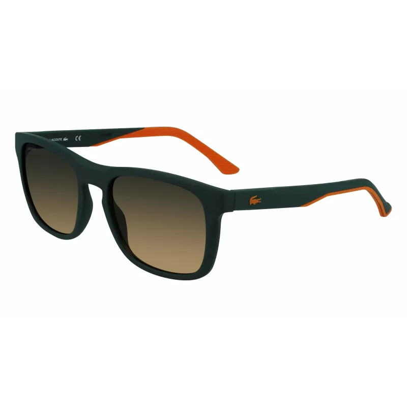 Lacoste L956S-301 Men's Rectangular Sunglasses Green Acetate Frame UV400