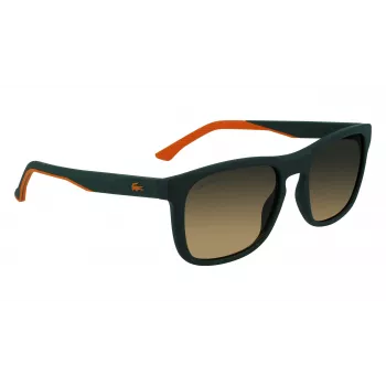 Lacoste L956S-301 Men's Rectangular Sunglasses Green Acetate Frame UV400