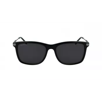 Lacoste L960S Men's Square Sunglasses - Black Frame Green Lens 56/18/140 mm UV400