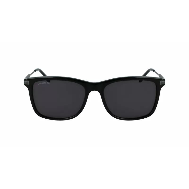 Lacoste L960S Men's Square Sunglasses - Black Frame Green Lens 56/18/140 mm UV400