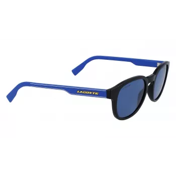 LACOSTE L968SX-002 Unisex Sunglasses Black Frame Grey Lens 51mm