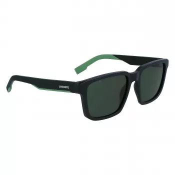 Lacoste L999S-301 Men's Sunglasses, Matte Green Frame, Dark Green Lens, 55/18/145 mm