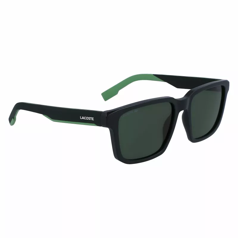 Lacoste L999S-301 Men's Sunglasses, Matte Green Frame, Dark Green Lens, 55/18/145 mm