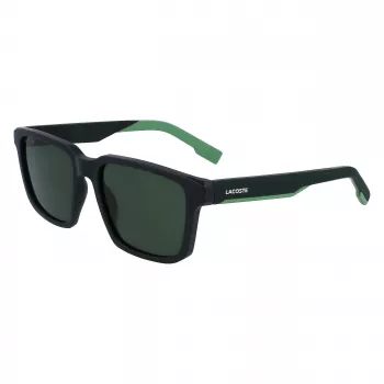 Lacoste L999S-301 Men's Sunglasses, Matte Green Frame, Dark Green Lens, 55/18/145 mm