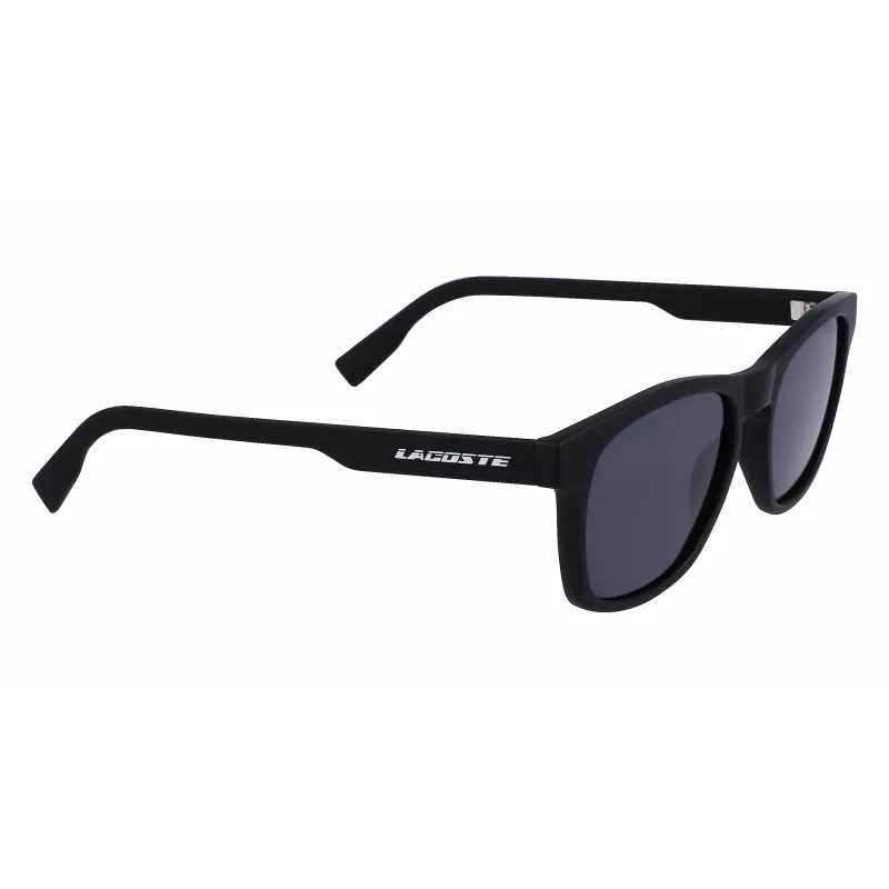 Lacoste Men's L988S-2 Rectangular Sunglasses - Black Frame Grey Lens 54mm