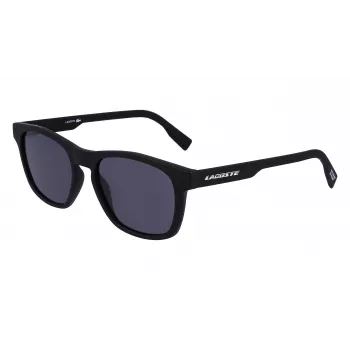 Lacoste Men's L988S-2 Rectangular Sunglasses - Black Frame Grey Lens 54mm