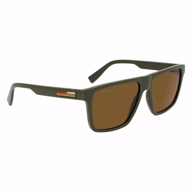 Lacoste Men's Sunglasses L6027S-275 Havana Acetate Rectangle 57mm