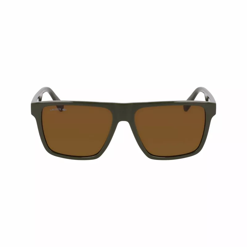 Lacoste Men's Sunglasses L6027S-275 Havana Acetate Rectangle 57mm