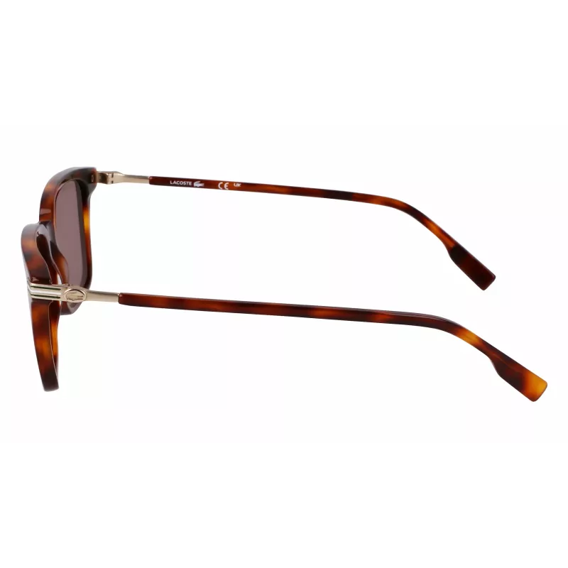 Lacoste Men's Sunglasses L6035S5318214 - Havana Acetate Frame, Brown Lenses, 53mm